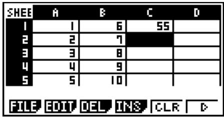 CASIO GRAPH 90 E - Exemple de commande du mode S·SHT - 2