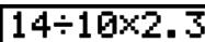 CASIO GRAPH 90 E - Pour faire des corrections dans le calcul d'origine - 9