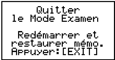 CASIO GRAPH 90 E - - Quitter le mode examen - 1