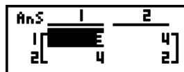 CASIO GRAPH 90 E - Exemple 1 additionner les deux matrices suivantes (matrice a + matrice b) : - 1