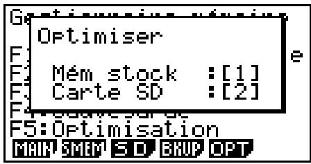 CASIO GRAPH 90 E - Pour optimiser la mémoire de stockage - 1