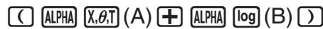 CASIO GRAPH 90 E - Exemple sauvegarder la fonction (a+b) (a-b) dans la mémoire de fonctions 1 - 1
