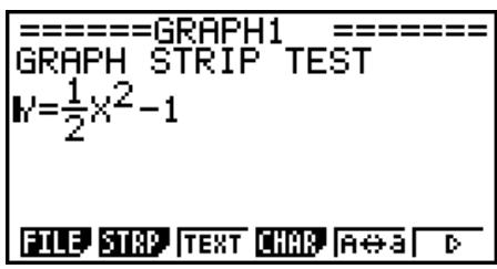 CASIO GRAPH 90 E - Pour insérer un bandeau - 1
