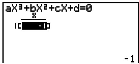 CASIO GRAPH 90 E - Exemple pour résoudre l'équation cubique (unité d'angle = rad) - 3