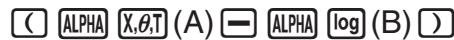 CASIO GRAPH 90 E - Exemple sauvegarder la fonction (a+b) (a-b) dans la mémoire de fonctions 1 - 3