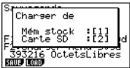 CASIO GRAPH 90 E - - Pour sauvegarder les données de la mémoire principale - 4
