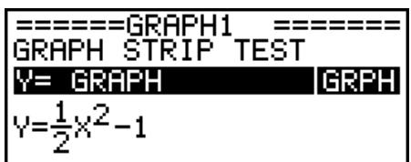 CASIO GRAPH 90 E - Pour insérer un bandeau - 3