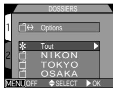 NIKON COOLPIX 4300 - Mettez en surbrillance le dossier souhaité. - 2