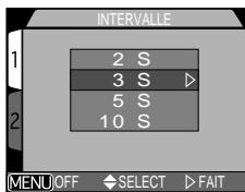 NIKON COOLPIX 4300 - Modification de l'intervalle entre les vues - 1