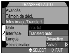 NIKON COOLPIX 4300 - Pour marquer les photos pour le transfert: transfert auto - 1