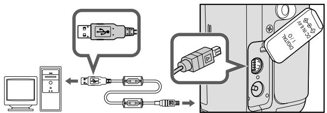 NIKON COOLPIX 4300 - Connectez le câble USB uc-e1 comme indiqué ci-dessous. - 1