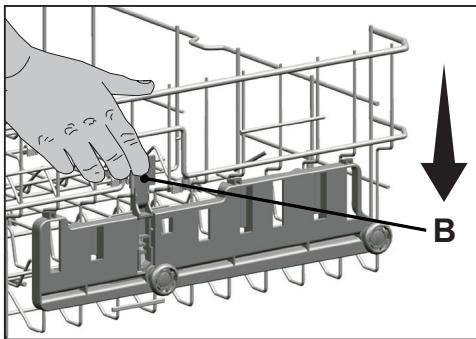 BEKO DIN58S1 - Réglage de hauteur du panier supérieur - 2