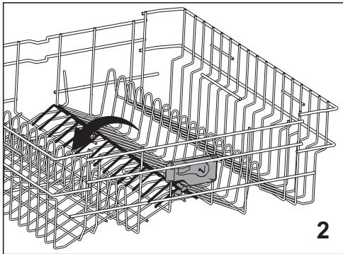 BEKO DIN58S1 - Tiges du panier supérieur rétractables - 2