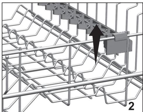 BEKO DIN58S1 - Support pour verres du panier supérieur - 2