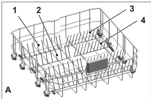 BEKO DIN58S1 - Tiges rétractables du panier inférieur - 1