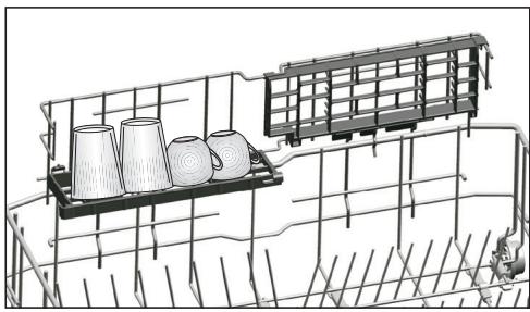 BEKO DIN58S1 - Support multifonction/à hauteur ajustable du panier inférieur - 1