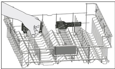 BEKO DIN58S1 - Tiges rétractables du panier supérieur - 1
