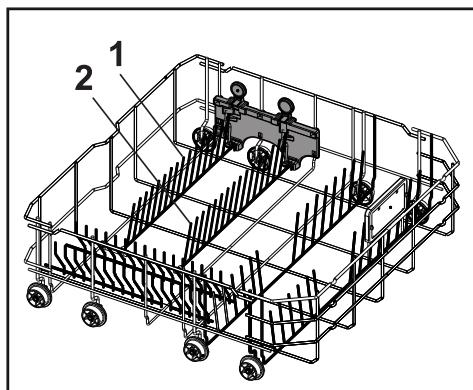 BEKO DIN58S1 - Tiges du panier inférieur rétractables (4 pièces) - 2