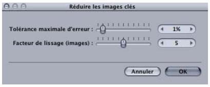 APPLE MOTION 3 - Pour lisser une courbe de suivi : - 2