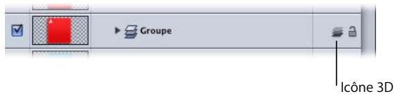 APPLE MOTION 3 - Pour changer le type 2D/3D d'un groupe : - 2