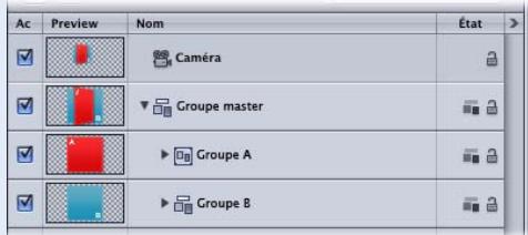 APPLE MOTION 3 - Transformations 3D dans des groupes 2D - 1
