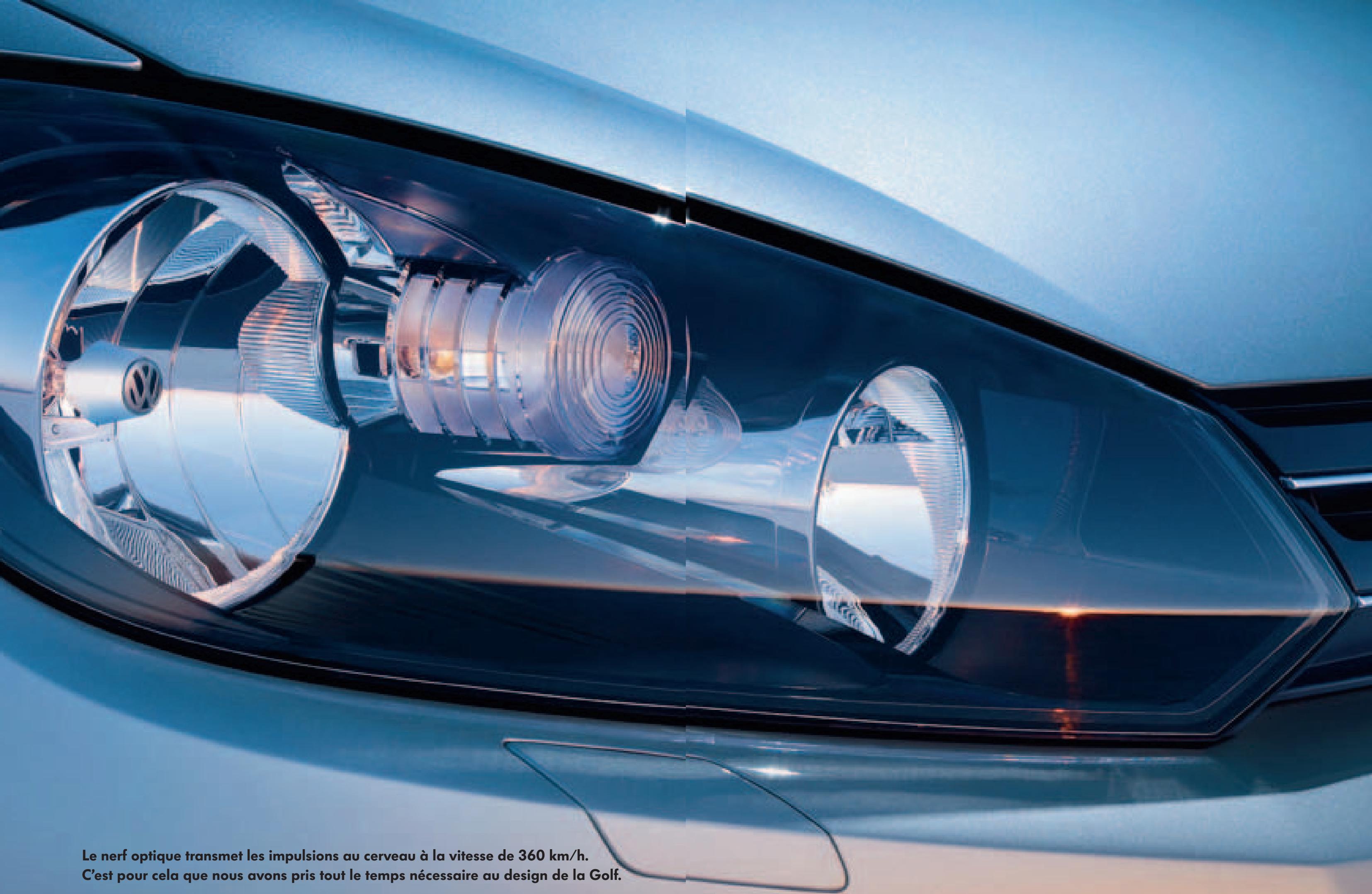 VOLKSWAGEN GOLF - L'oreille perçoit un son à partir de 0 décibel. C'est pour cela que nous avons développé la Golf la plus silencieuse de tous les temps. - 1