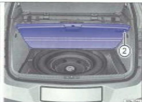 VOLKSWAGEN TIGUAN - Pancher modulable de coffre à bagages - 2