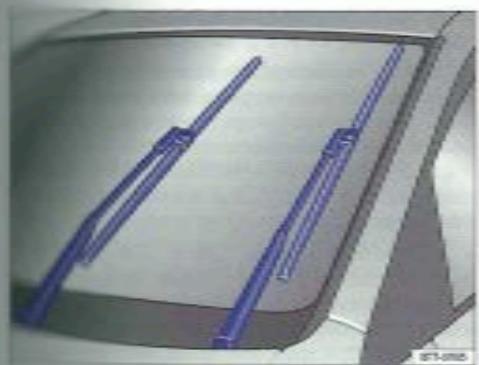 VOLKSWAGEN TIGUAN - Position de maintenance des essuie-glaces avant - 1