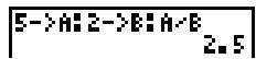 TEXAS INSTRUMENTS GALAXY 9 - Saisie de plus d'une expression ou instruction par ligne - 1