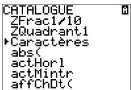 TEXAS INSTRUMENTS TI-82 ADVANCED - Utilisation du jeu de caractères spéciaux - 1