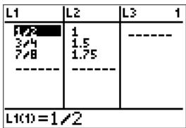 TEXAS INSTRUMENTS TI-82 ADVANCED - Pour saisir des listes de données : - 2