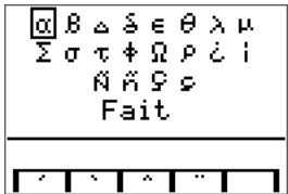 TEXAS INSTRUMENTS TI-82 ADVANCED - Utilisation du jeu de caractères spéciaux - 2