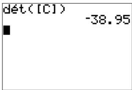 TEXAS INSTRUMENTS TI-82 ADVANCED - Pour effectuer un calcul avec une matrice - 3