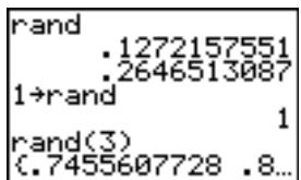 TEXAS INSTRUMENTS TI-82 PLUS - Utilisation de rand pour générer une liste de nombres aléatoires - 1