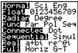 TEXAS INSTRUMENTS TI-82 PLUS - Modes des nombres complexes - 1