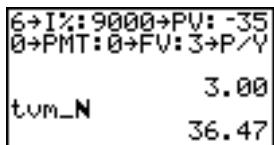 TEXAS INSTRUMENTS TI-82 PLUS - Utiliser solve TVM - 5