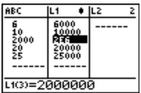 TEXAS INSTRUMENTS TI-82 PLUS - Contexte de visualisation des termes - 1