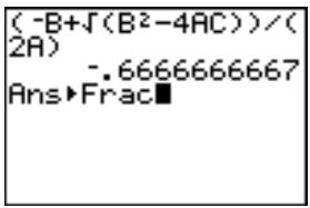 TEXAS INSTRUMENTS TI-82 PLUS - Quitter un menu sans besoin d'options - 11