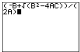 TEXAS INSTRUMENTS TI-82 PLUS - Quitter un menu sans besoin d'options - 8