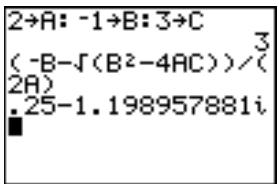 TEXAS INSTRUMENTS TI-82 PLUS - Quitter un menu sans besoin d'options - 18