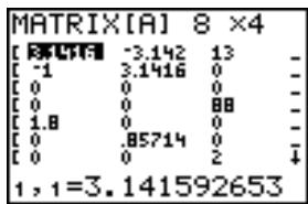 TEXAS INSTRUMENTS TI-82 PLUS - Visualisation d'une matrice - 1