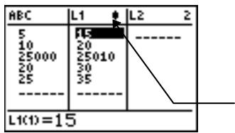 TEXAS INSTRUMENTS TI-82 PLUS - Modification d'un terme dans une liste - 4