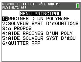TEXAS INSTRUMENTS TI-83 PREMIUM CE - Solveurs de polynômes - 2