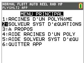 TEXAS INSTRUMENTS TI-83 PREMIUM CE - Solveurs de systèmes d'équations - 2