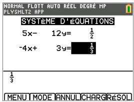 TEXAS INSTRUMENTS TI-83 PREMIUM CE - Solveurs de systèmes d'équations - 4