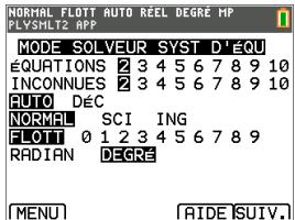 TEXAS INSTRUMENTS TI-83 PREMIUM CE - Solveurs de systèmes d'équations - 3