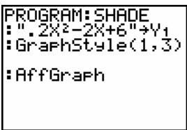 TEXAS INSTRUMENTS 82 - Définir un style de graphe à partir d'un programme - 1