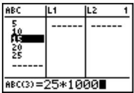 TEXAS INSTRUMENTS 82 - Modification d'un terme dans une liste - 1