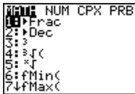 TEXAS INSTRUMENTS 82 - Quitter un menu sans choisir d'option - 11