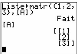 TEXAS INSTRUMENTS 82 - Liste>matr( - 1